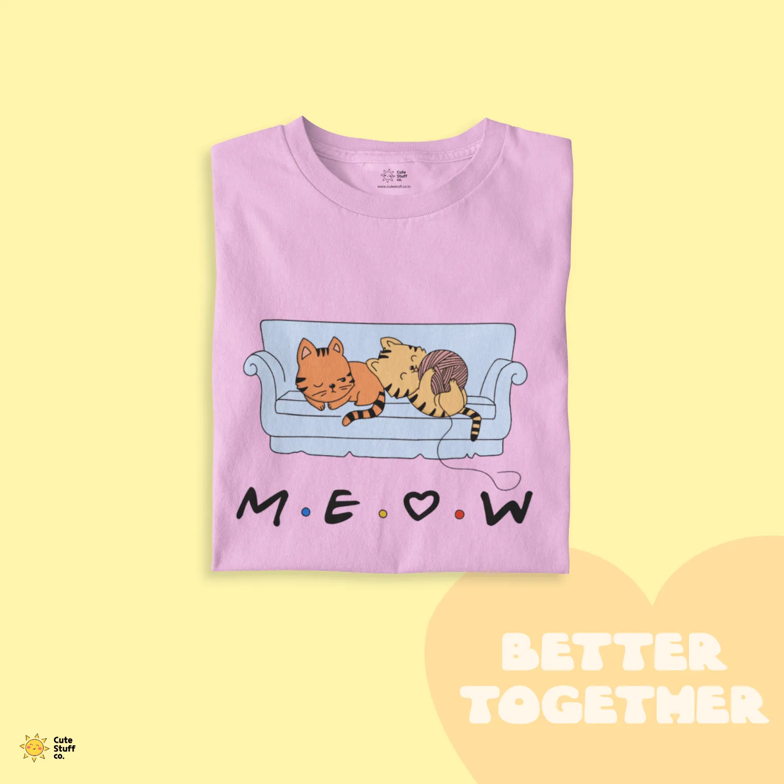 Meow Me Oversized Unisex T-shirts - Better Together
