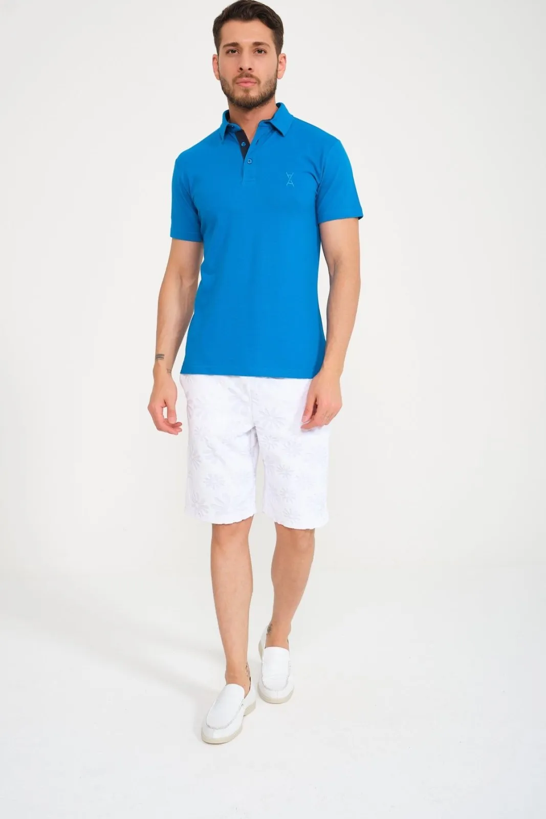 Midnight Blue Luxe Cotton Polo