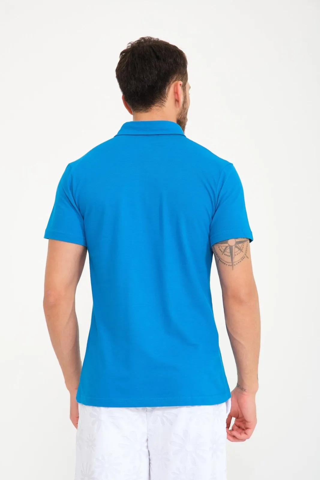 Midnight Blue Luxe Cotton Polo