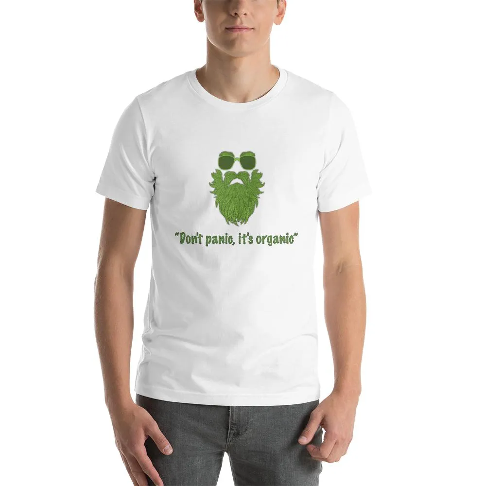 Mister Fab Don't Panic It's organic Men Round Neck printed T-Shirts