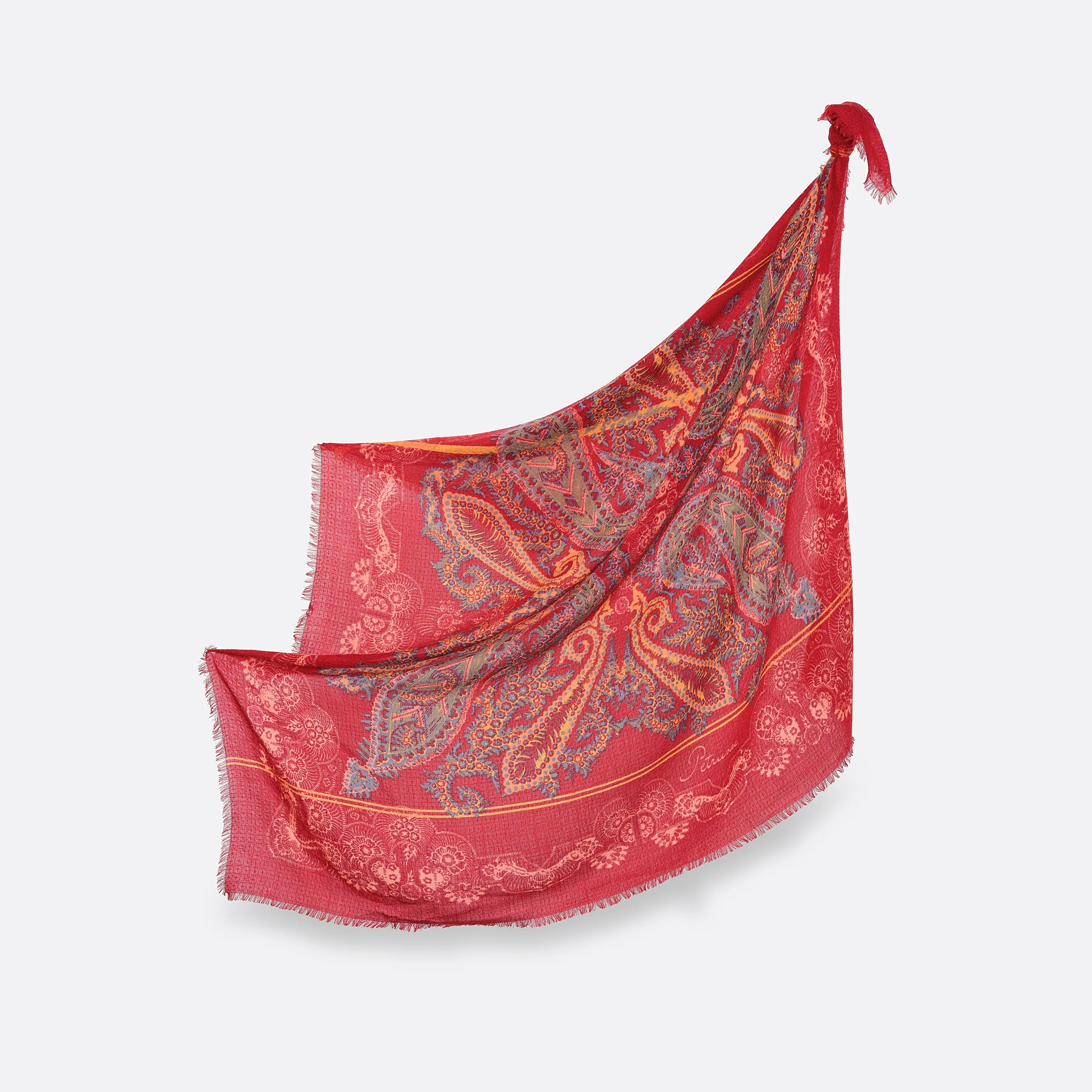 Moon Jacquard Wool Scarf