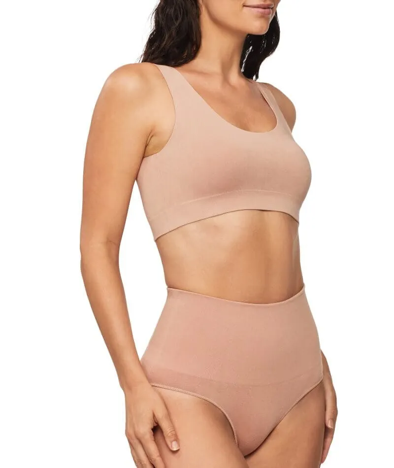 Nancy Ganz Bamboo Essentials Lined Bralette - Mahogany