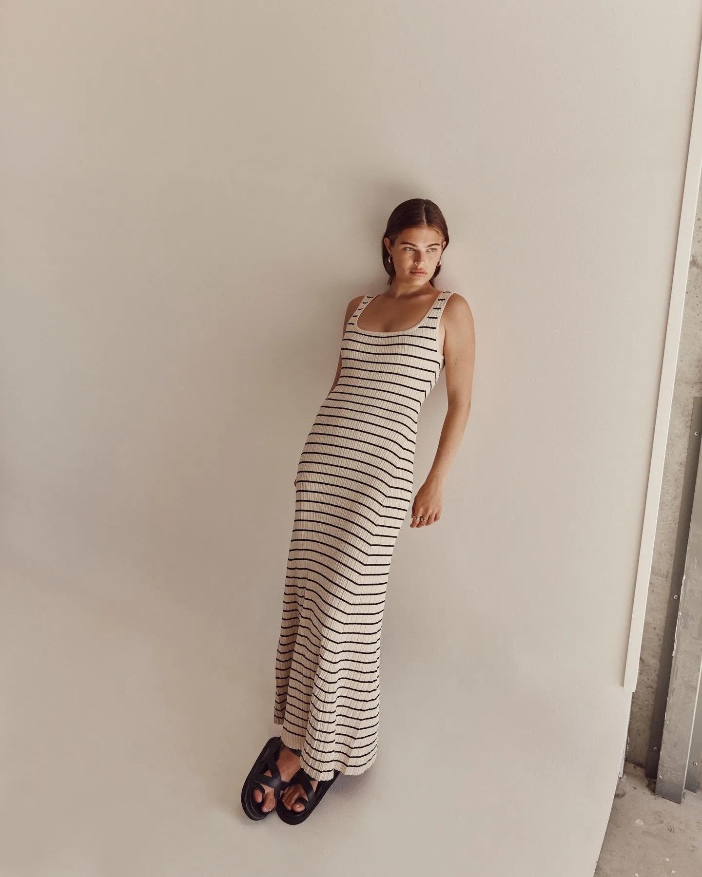 Nataliah Striped Maxi Dress