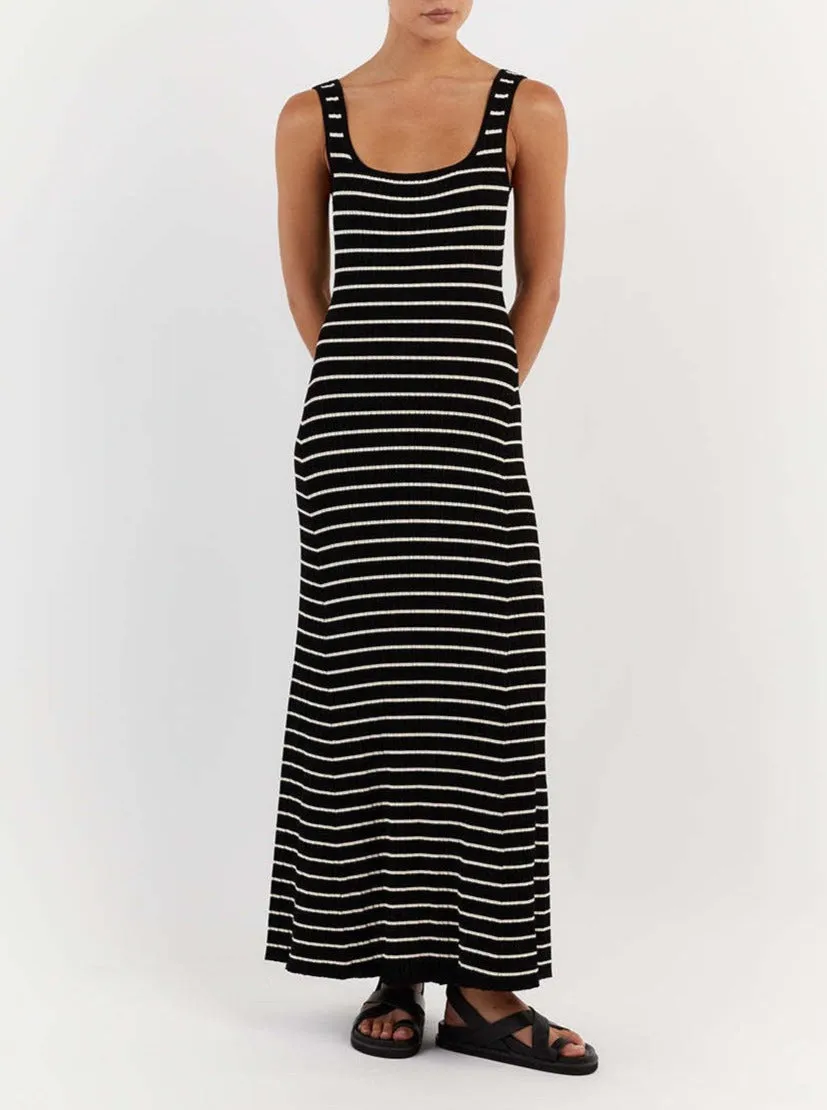 Nataliah Striped Maxi Dress