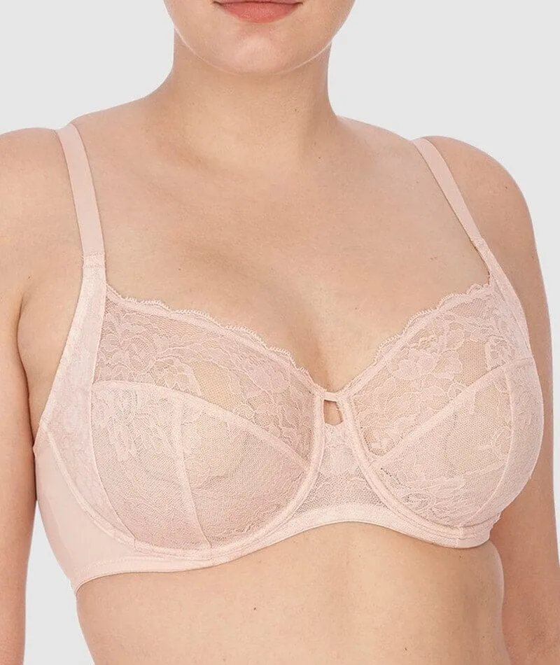 Natori Statement Supportive Full Figure Underwired Lace Bra - Cameo Rose/Cashmere