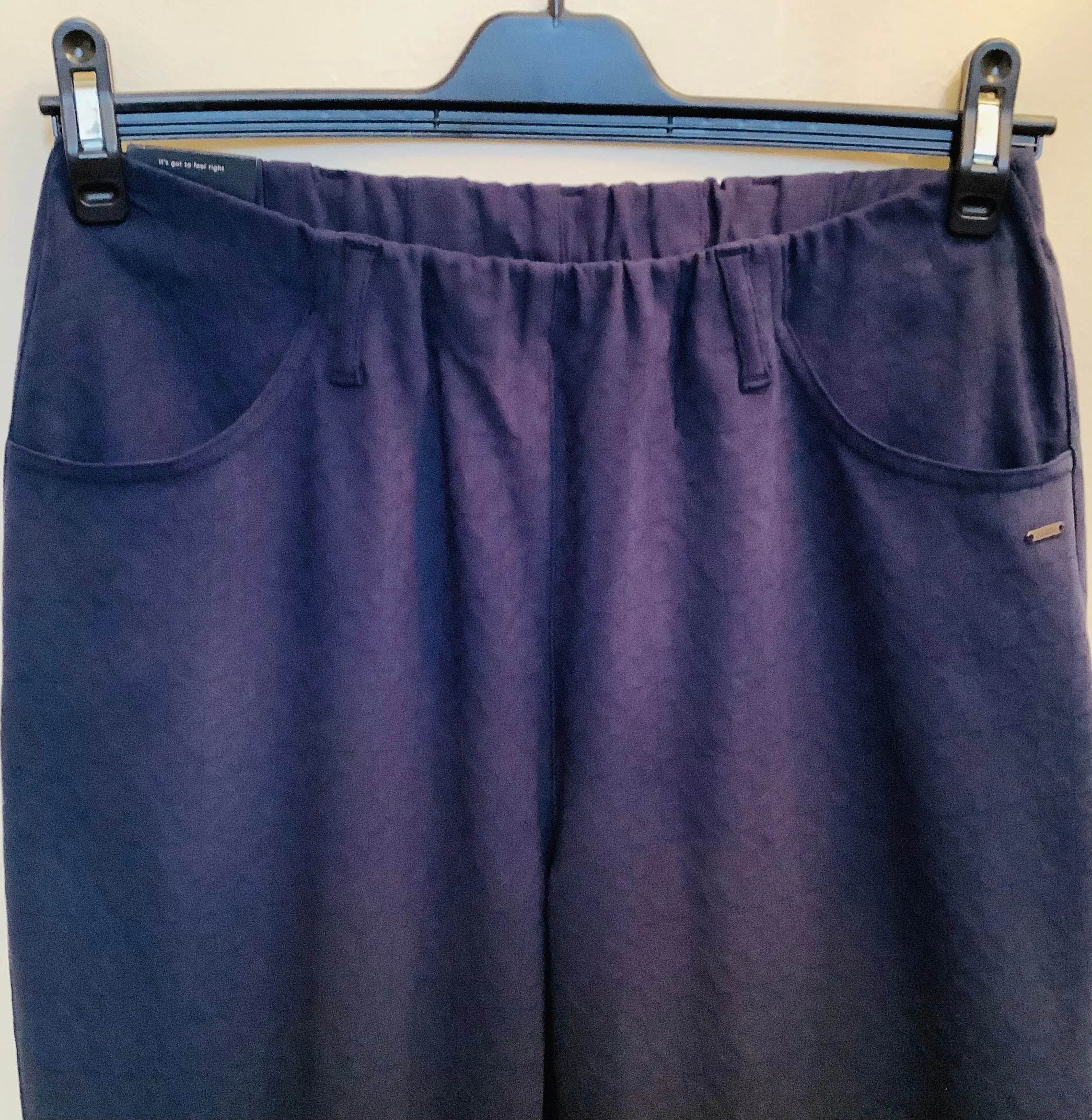 Navy Jacquard Trousers - Laurie