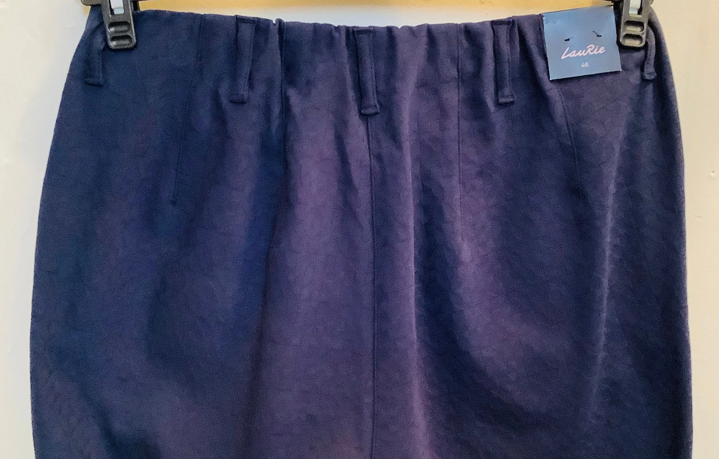 Navy Jacquard Trousers - Laurie