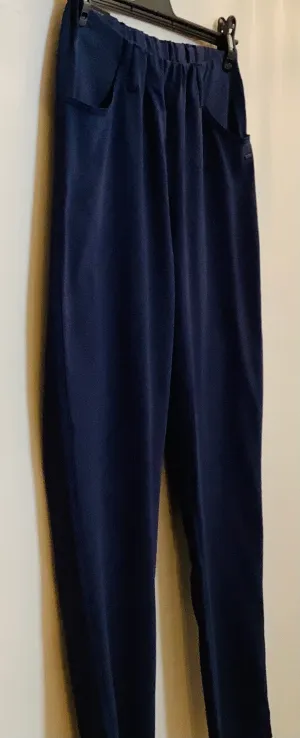 Navy Jacquard Trousers - Laurie