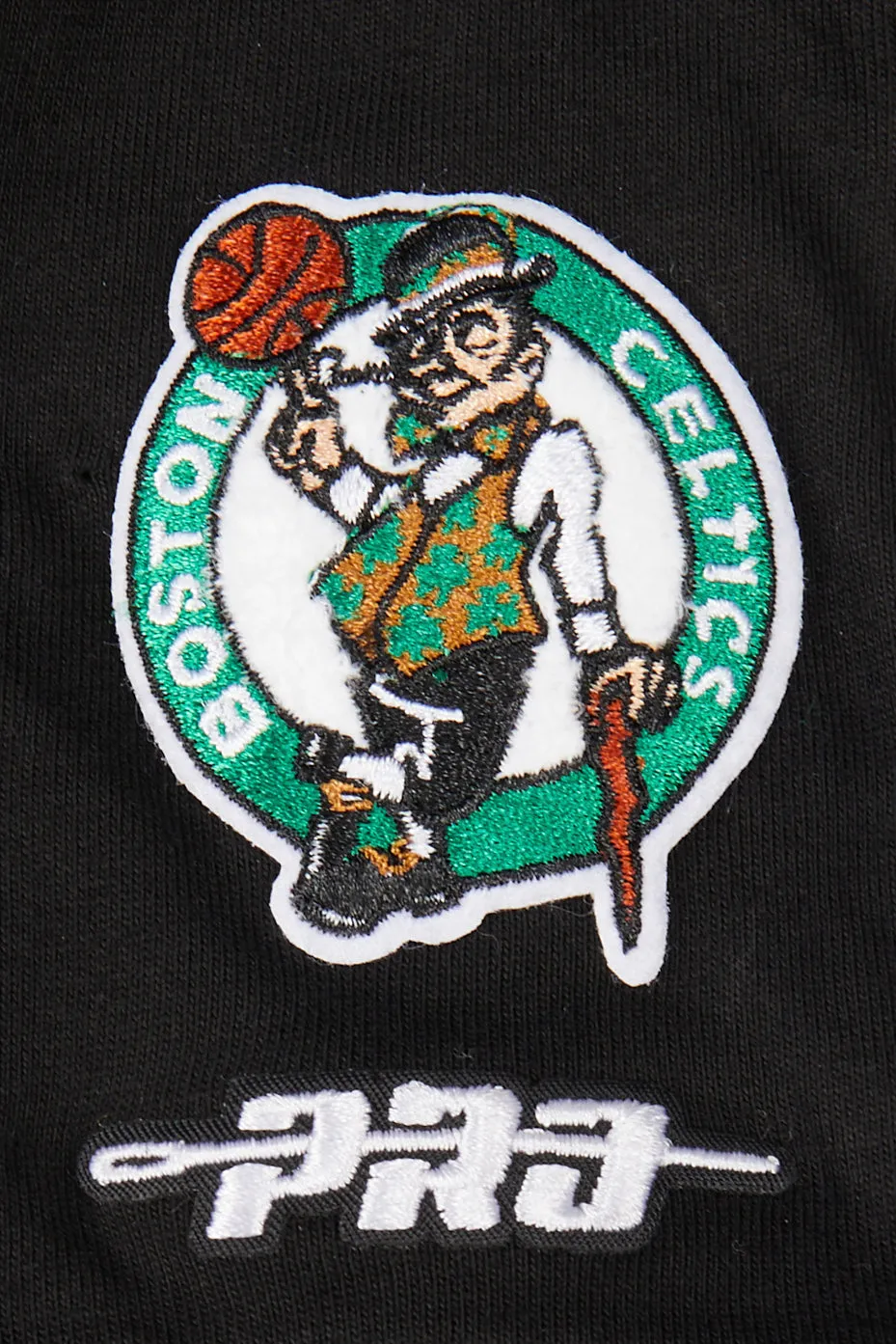 NBA BOSTON CELTICS CLASSIC TODDLER BOYS SHORT SLEEVE STRIPED RIB TEE (BLACK)