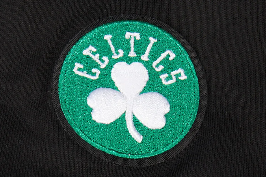 NBA BOSTON CELTICS CLASSIC TODDLER BOYS SHORT SLEEVE STRIPED RIB TEE (BLACK)