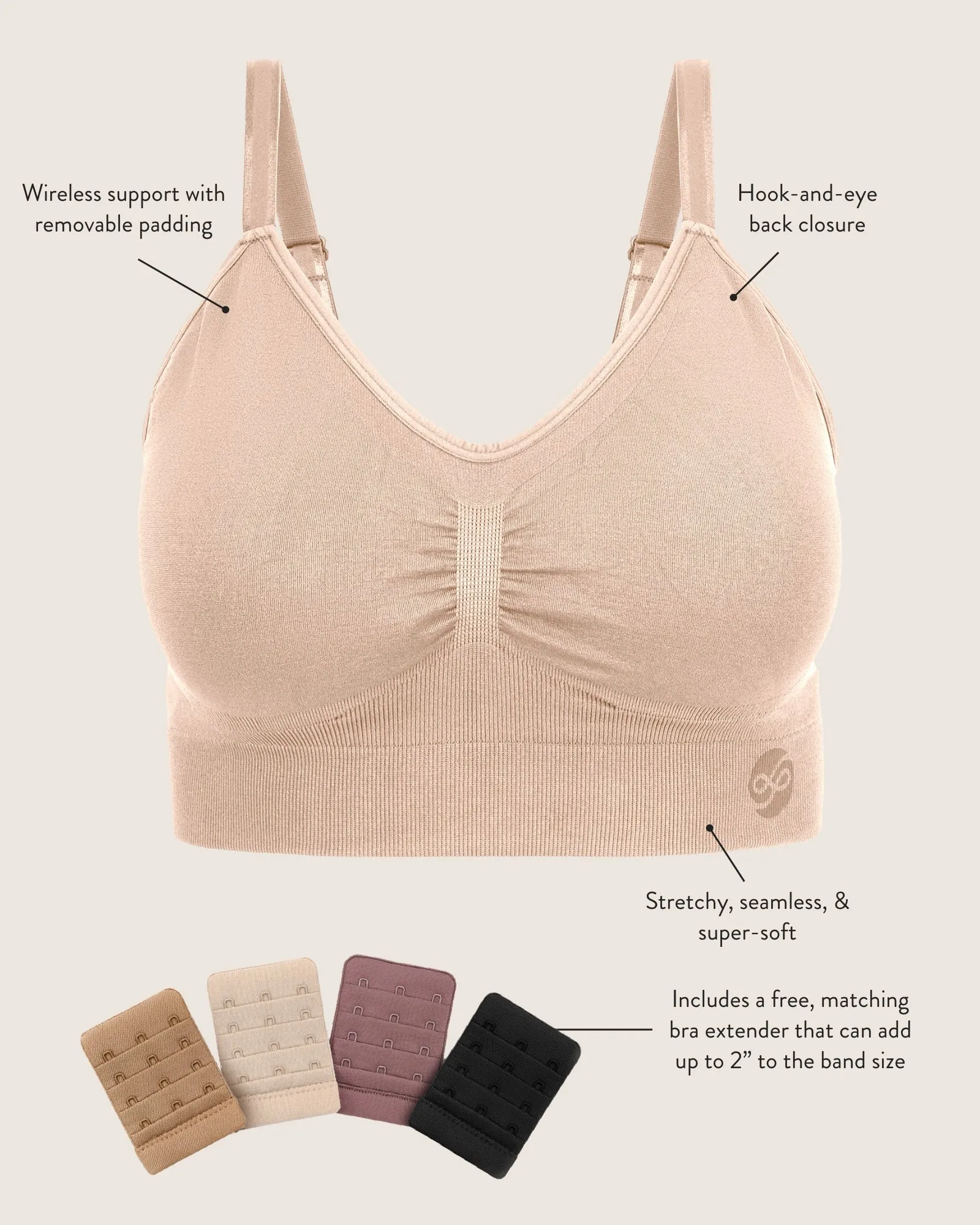 Nellie Sublime® Wireless Bra | Twilight
