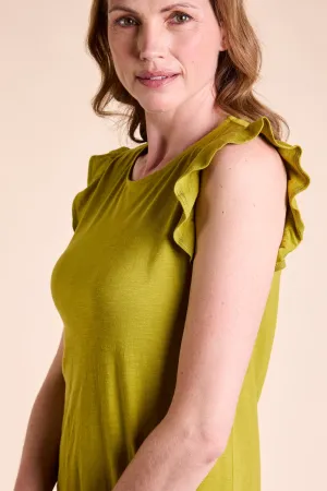 NEW Nomads GOTS Organic Cotton Frill Shell Top - Lotus