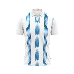 Next Print Customized Polo Neck White Jersey NPTS98