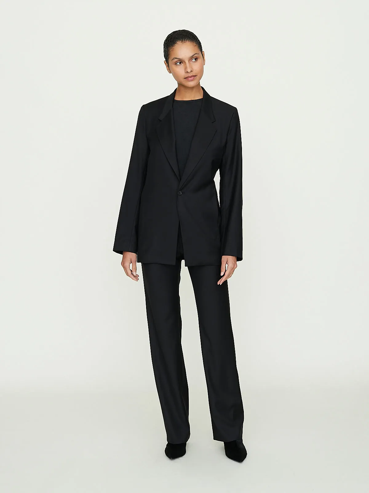 No. 205 Loro Piana Fine Wool Trousers in Black