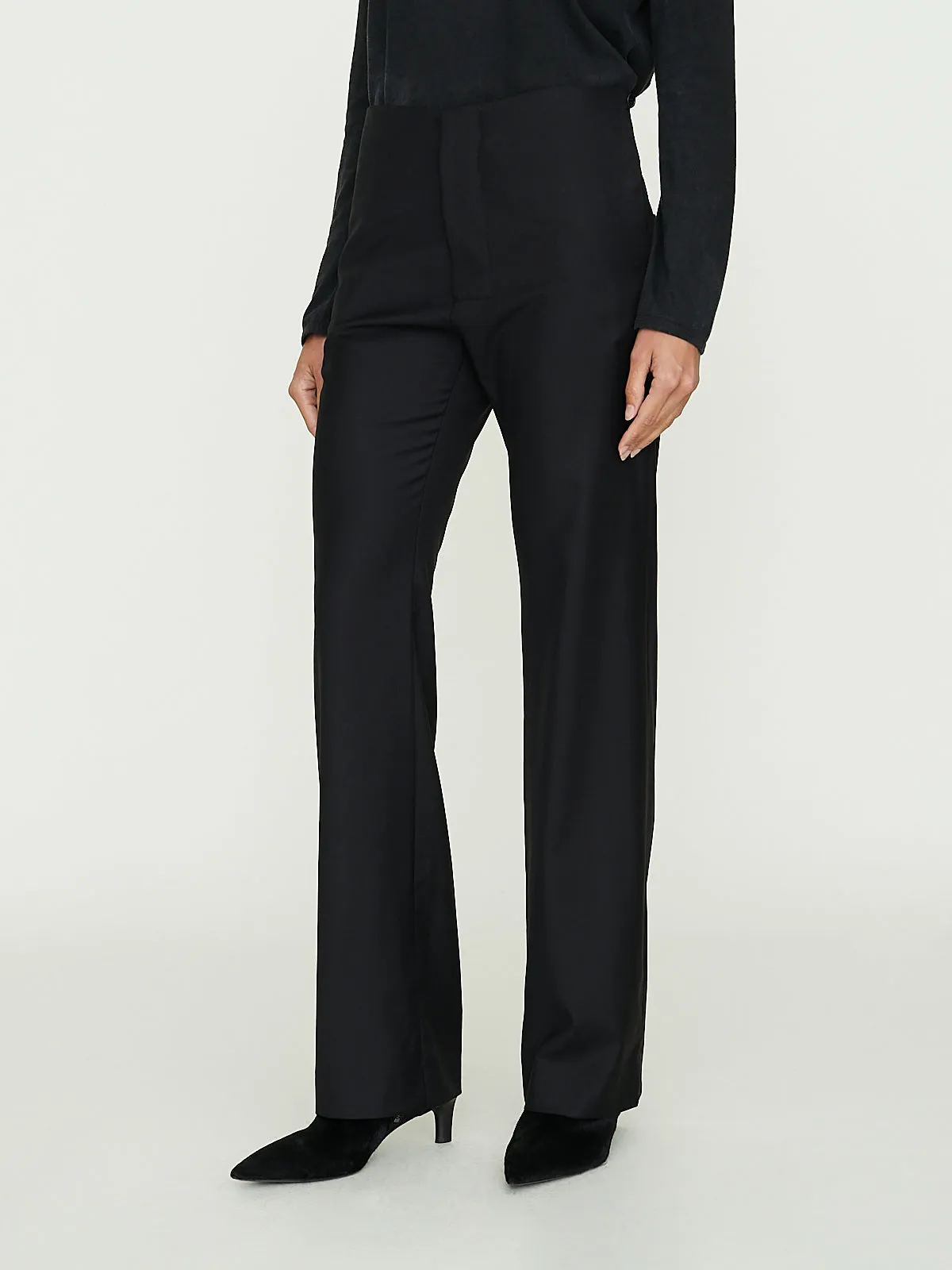 No. 205 Loro Piana Fine Wool Trousers in Black