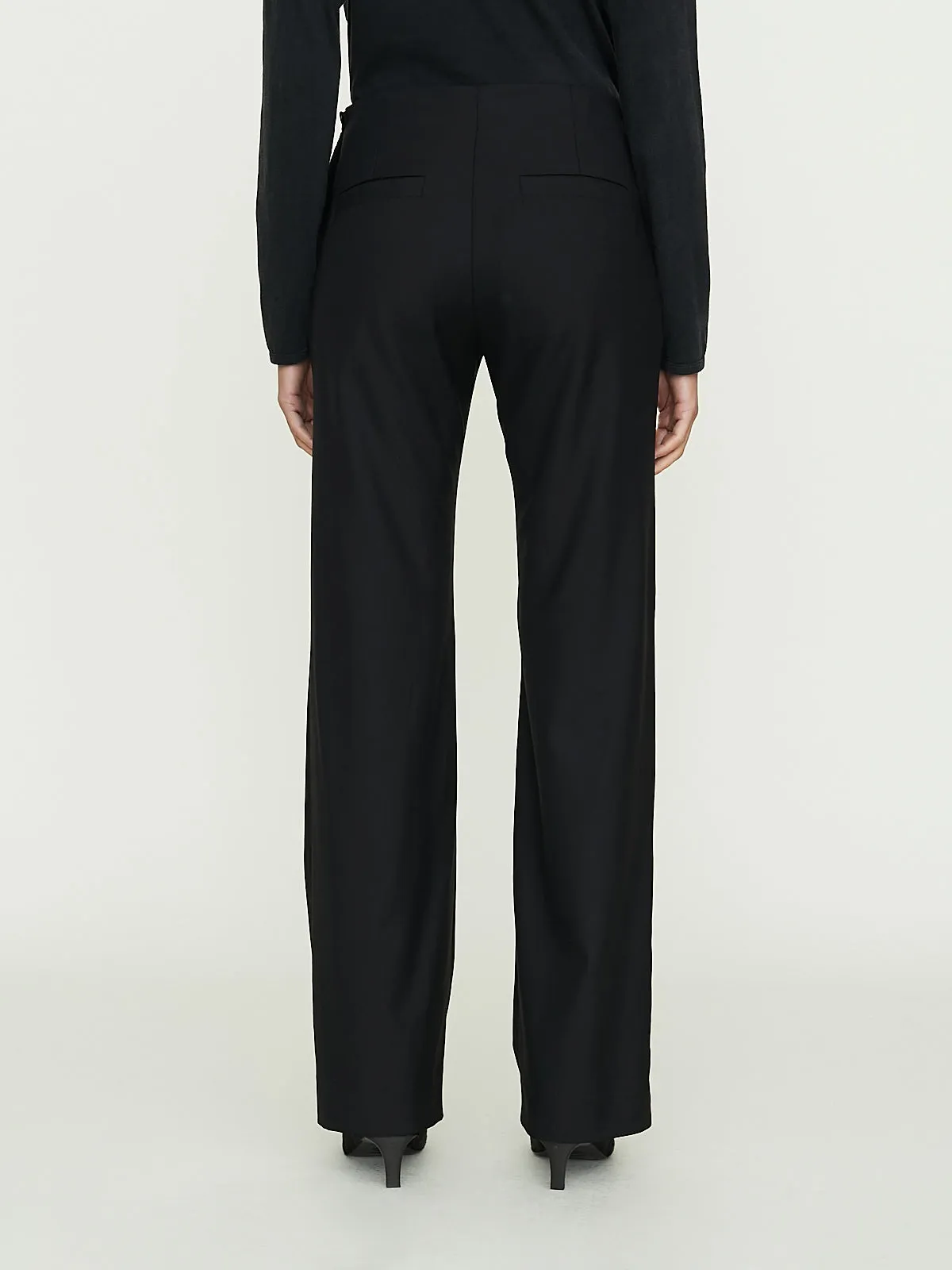 No. 205 Loro Piana Fine Wool Trousers in Black