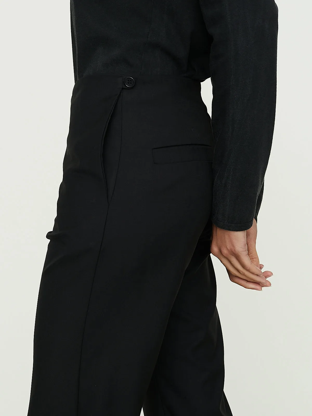 No. 205 Loro Piana Fine Wool Trousers in Black