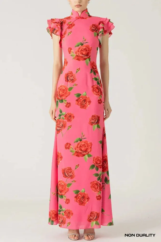 Non Duality | Elegant Rose Dress