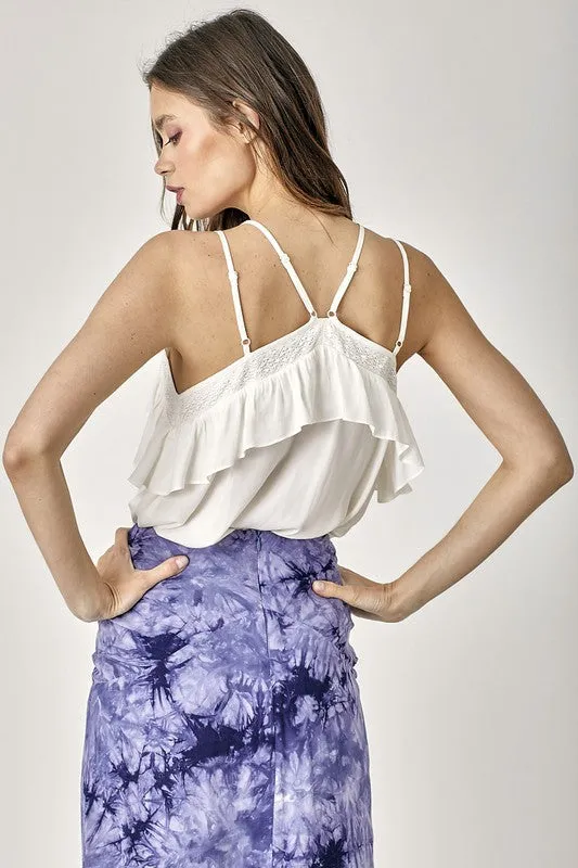 *Online Exclusive* Ruffle Cami Top (Multiple Colors)