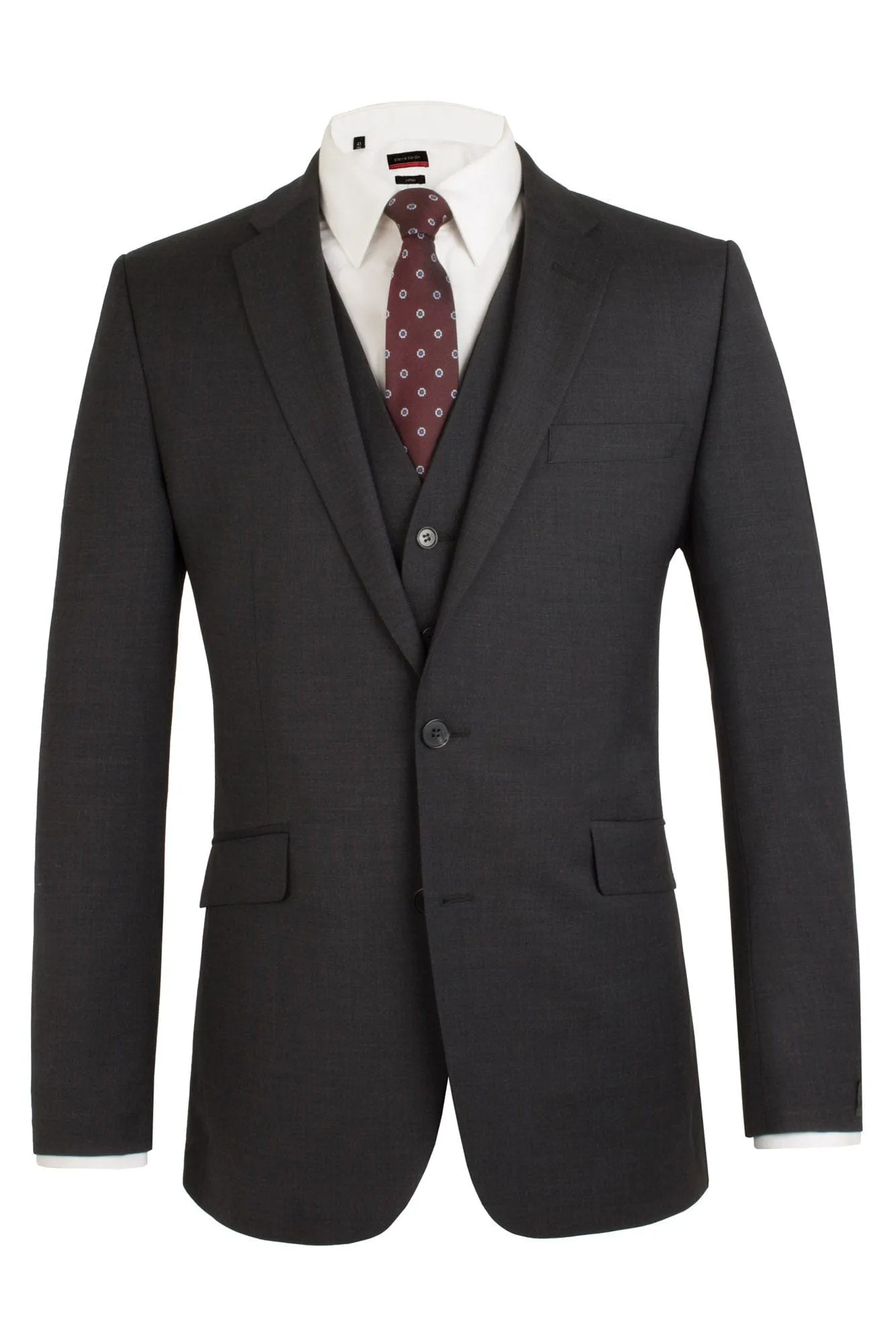 Plain Classic Fit Suit Jacket - Charcoal