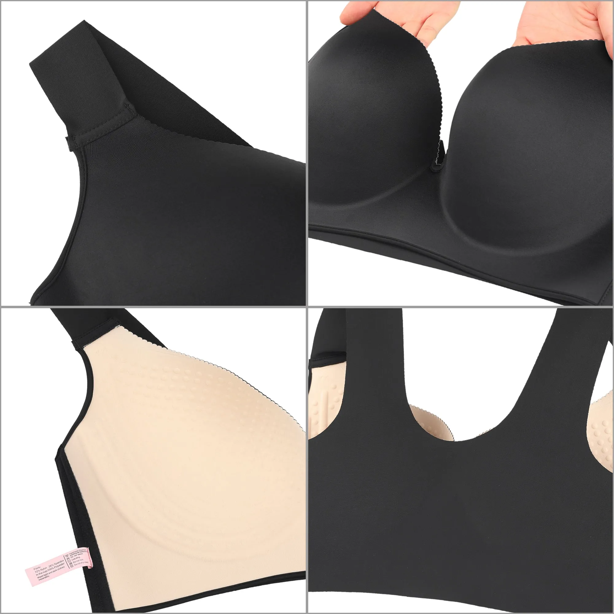 Plus Size Bras for Women Full Figure Camisole Seamless Original Wirefree Support Bra