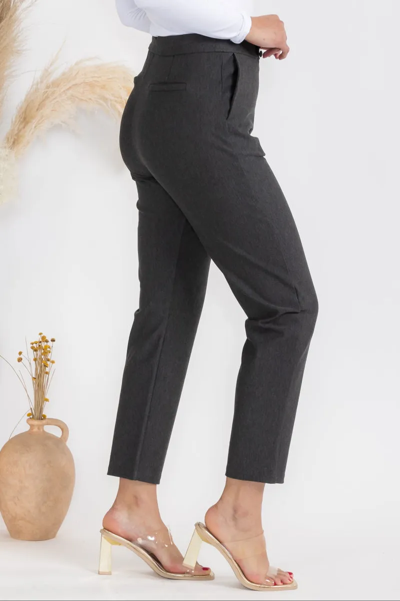 Plus Size Stretch Slim Fit Ponte Pants