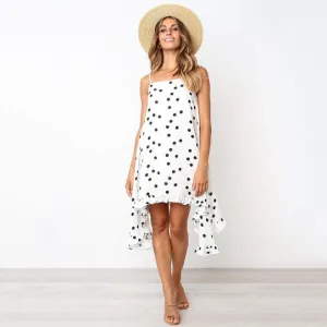 Polka Dot Print Elegant Women Dress