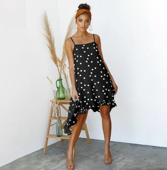 Polka Dot Print Elegant Women Dress
