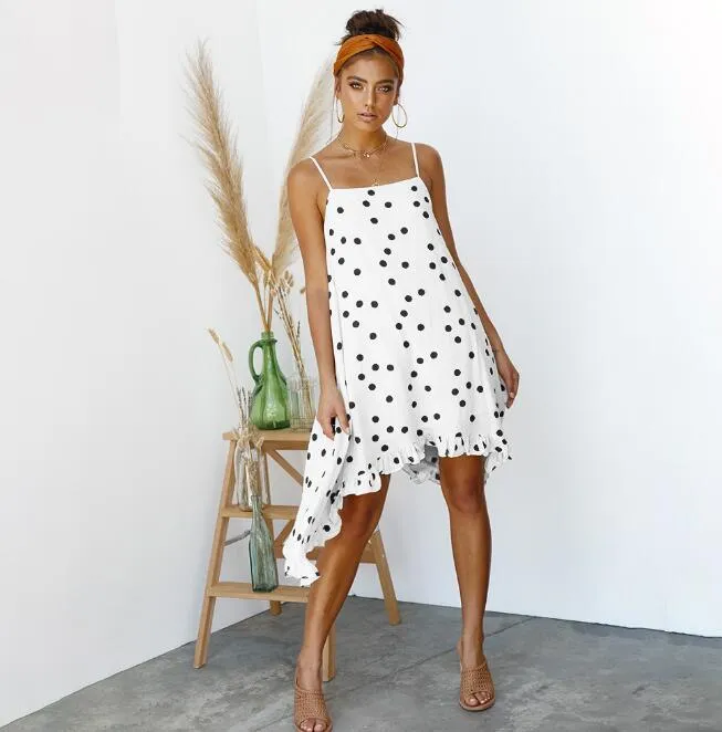 Polka Dot Print Elegant Women Dress