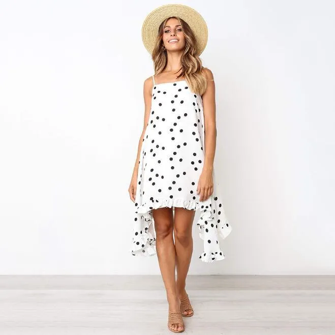 Polka Dot Print Elegant Women Dress