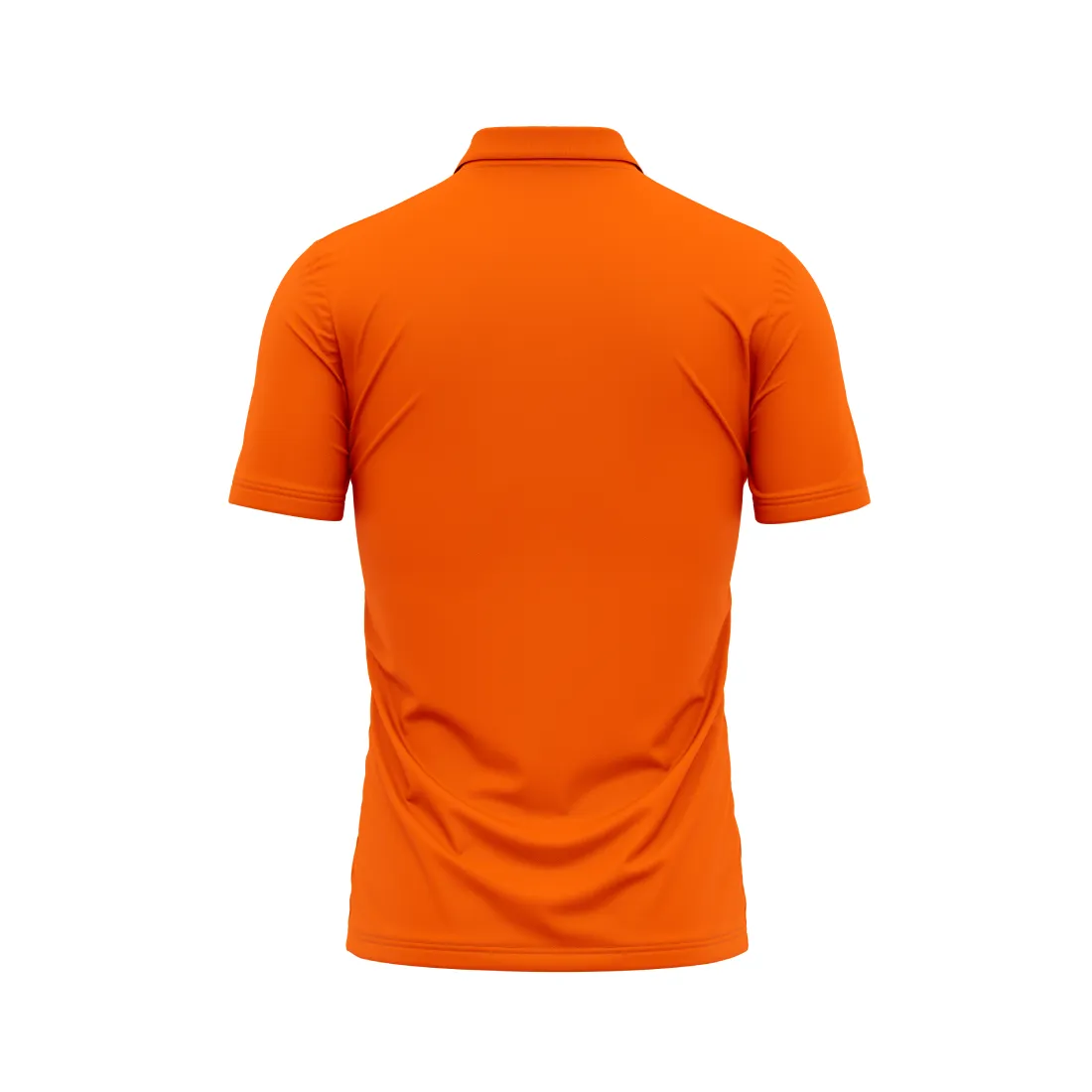 Polo Neck Printed Jersey Orange Design 18