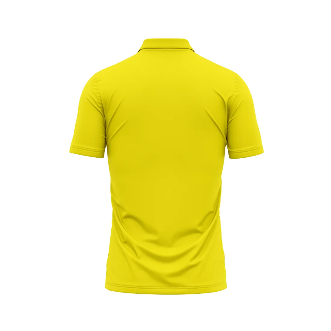 Polo Neck Printed Jersey Yellow NP0044