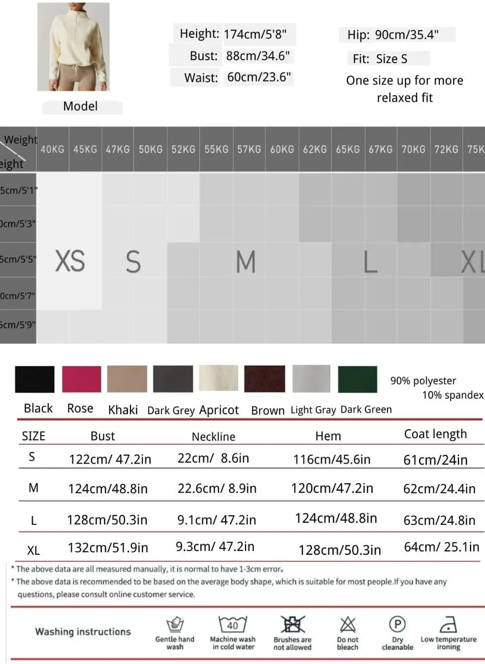 QINSEN Women Half Zip Fleece Sweatshirt Mock Neck Long Sleeve Winter Cozy Sherpa Pullover Sweater Tops
