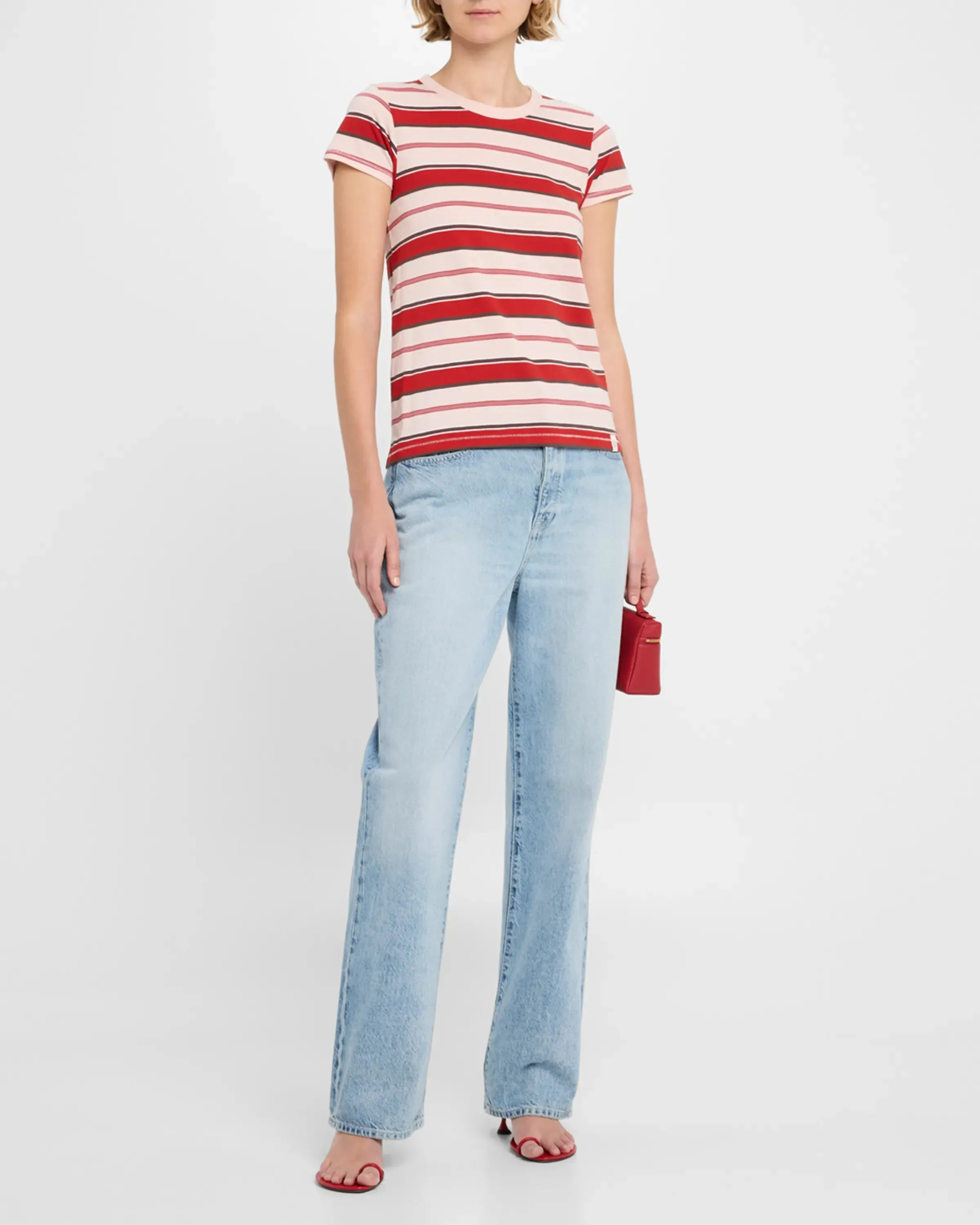 RAG & BONE THE SLUB STRIPE TEE