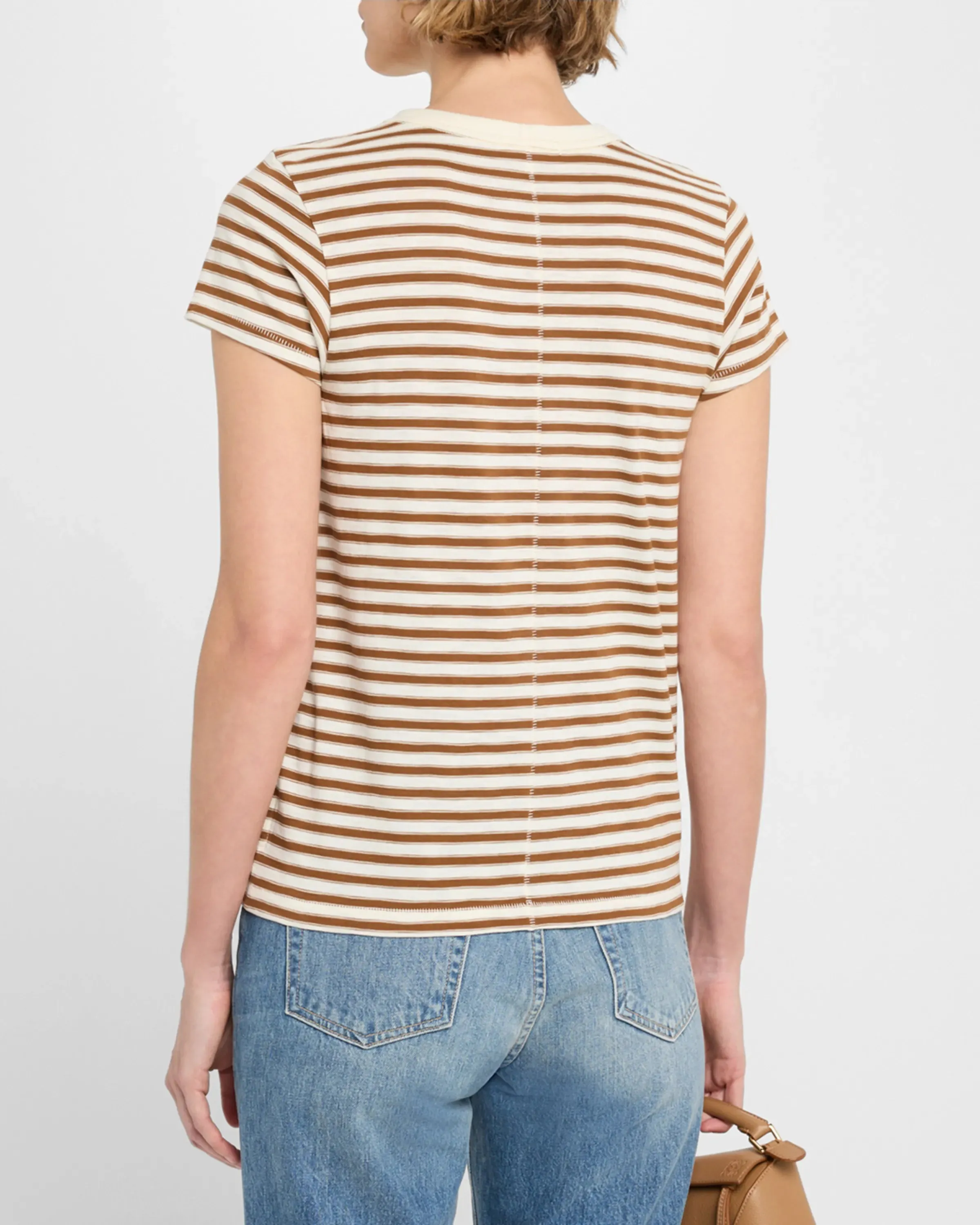 RAG & BONE THE SLUB STRIPE TEE