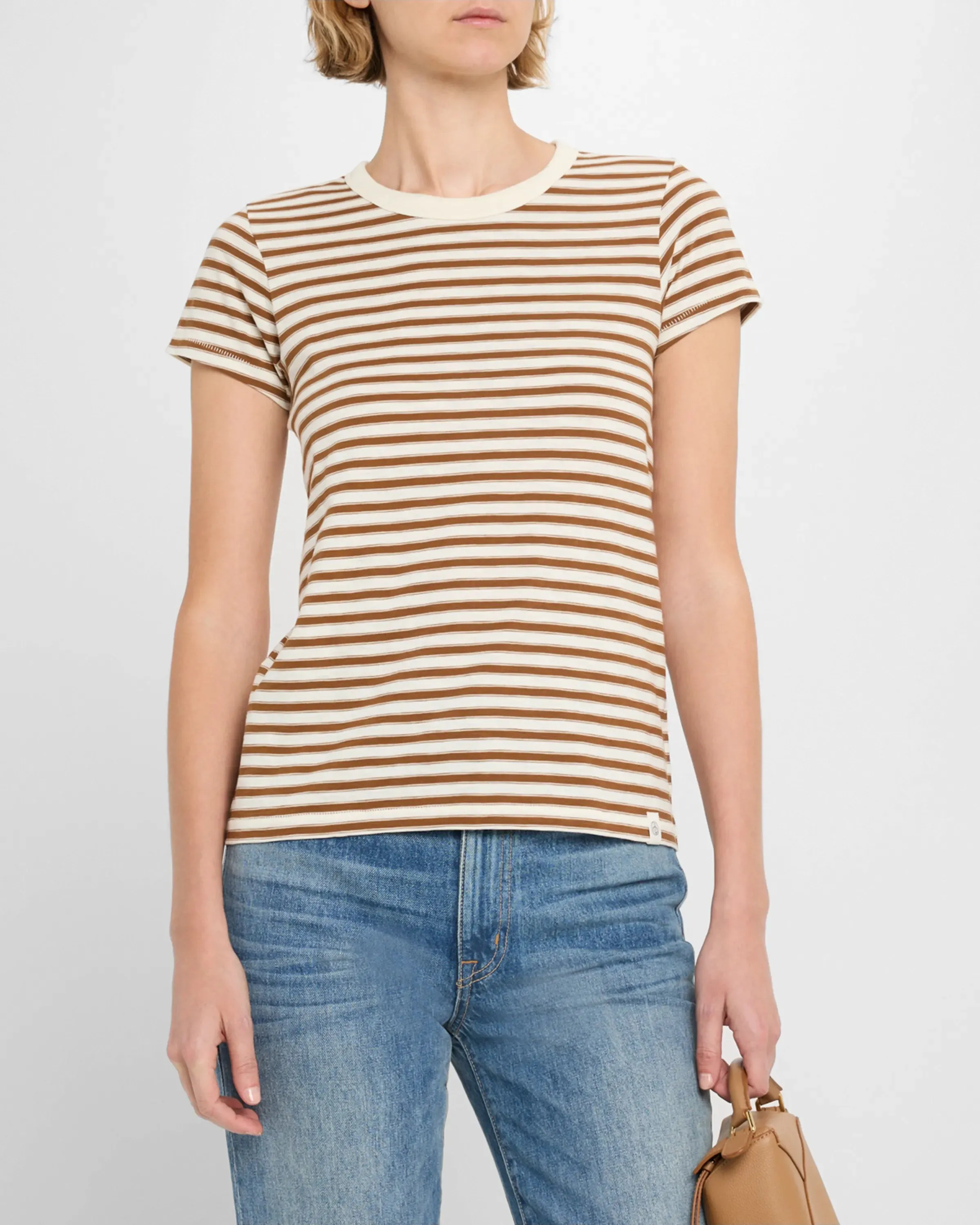 RAG & BONE THE SLUB STRIPE TEE