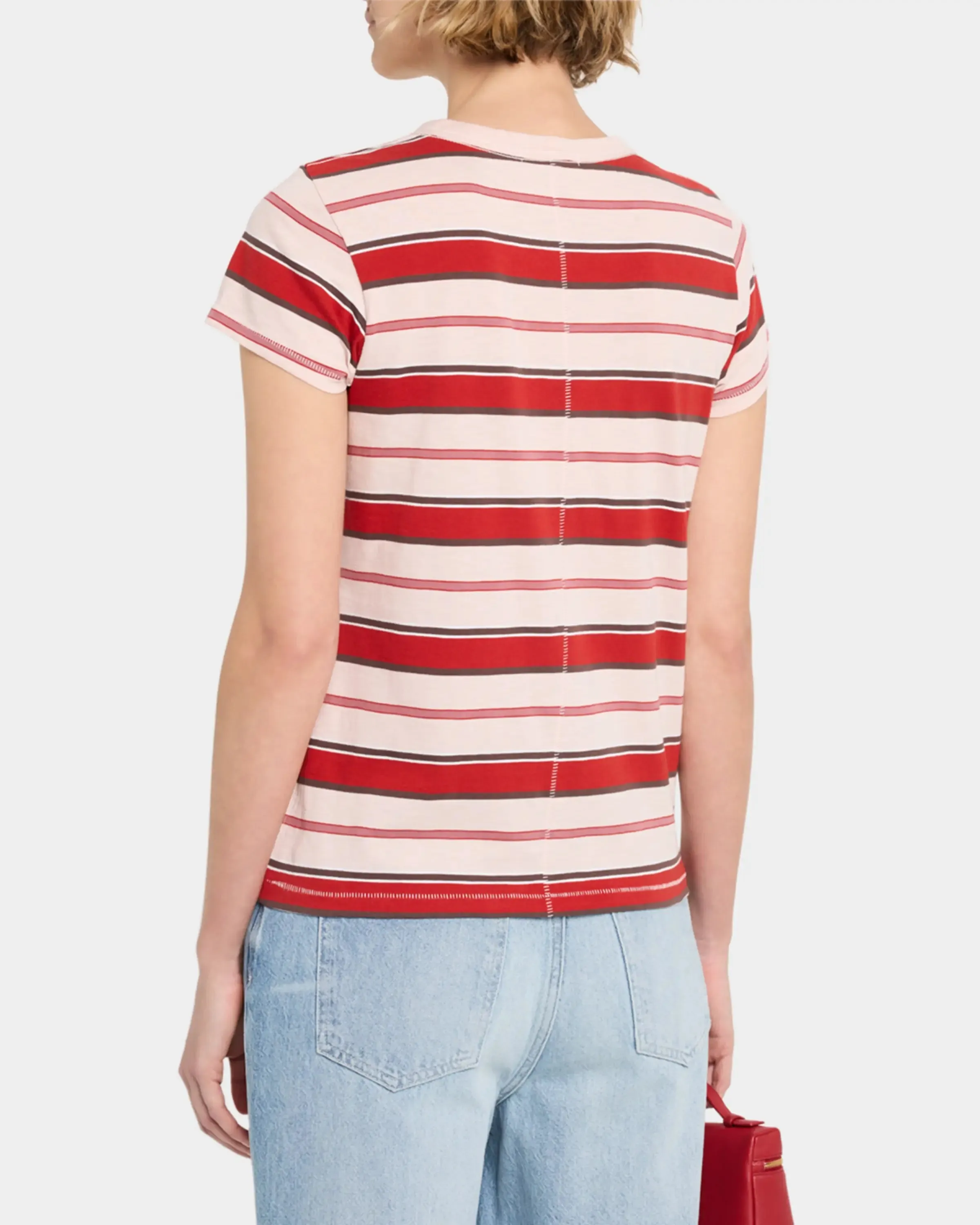 RAG & BONE THE SLUB STRIPE TEE
