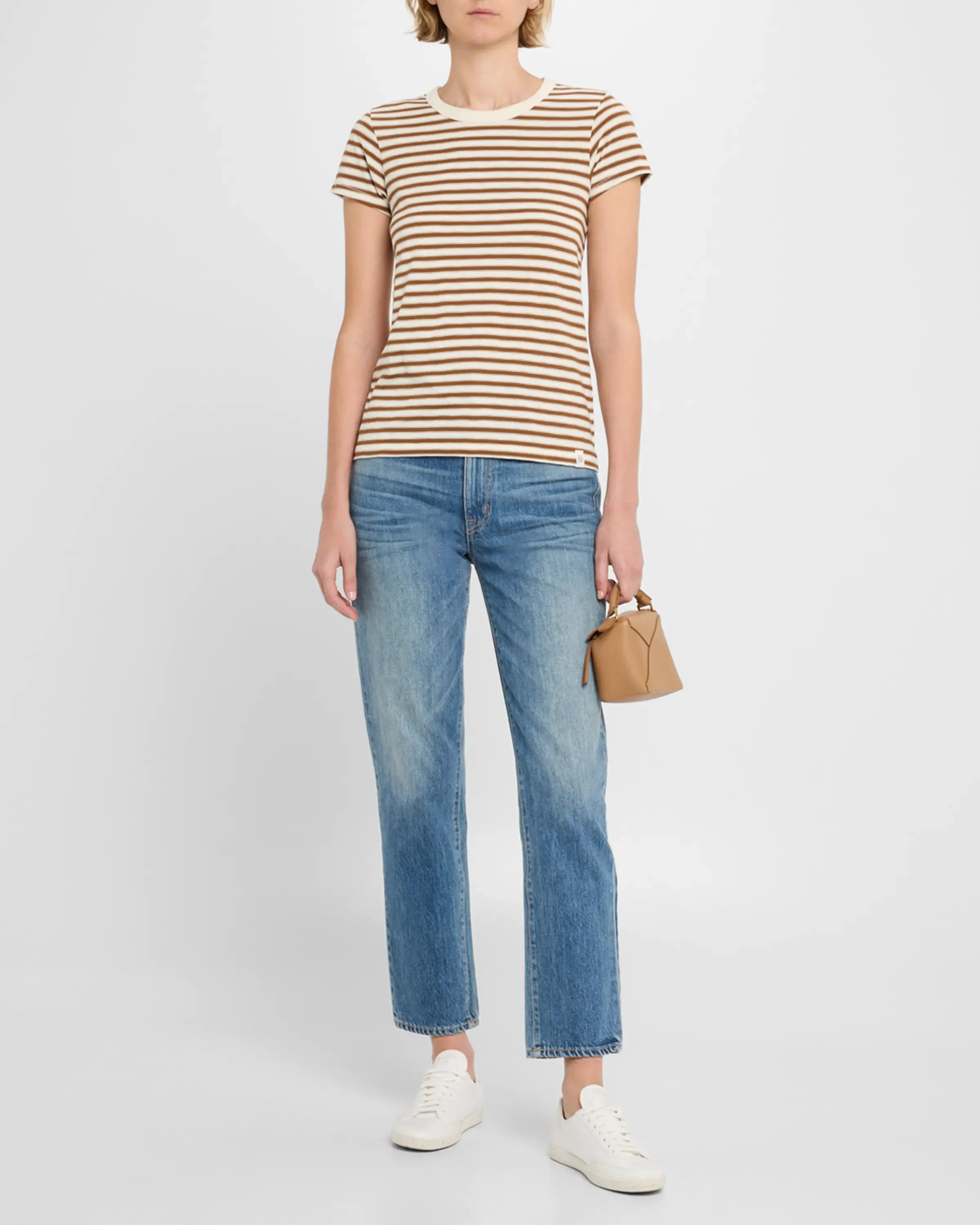 RAG & BONE THE SLUB STRIPE TEE