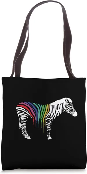 Rainbow Pride Zebra Adult Gay Party Lesbian Queer CSD LGBT Tote Bag