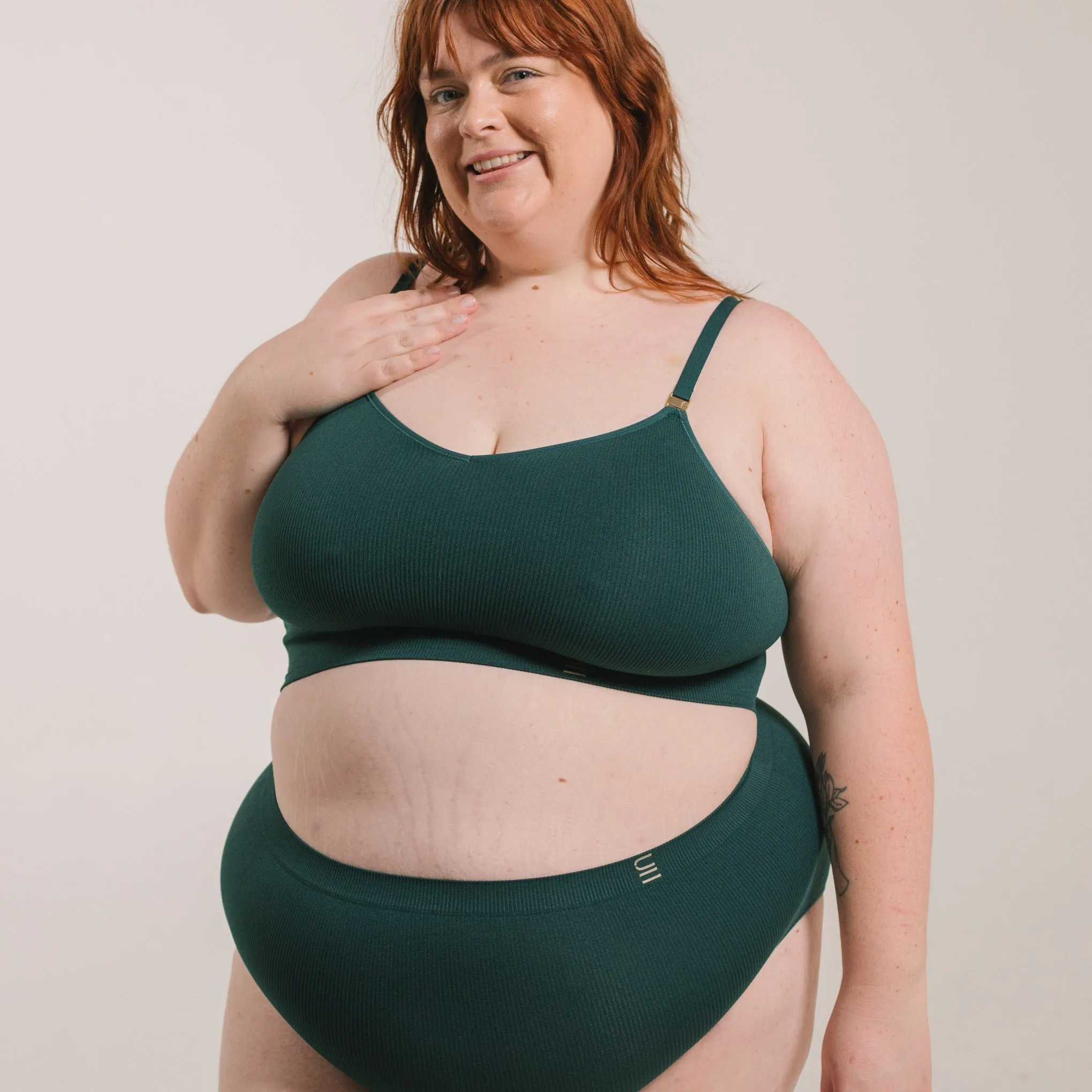 Recycled Wireless Bra DD  - Atlantis