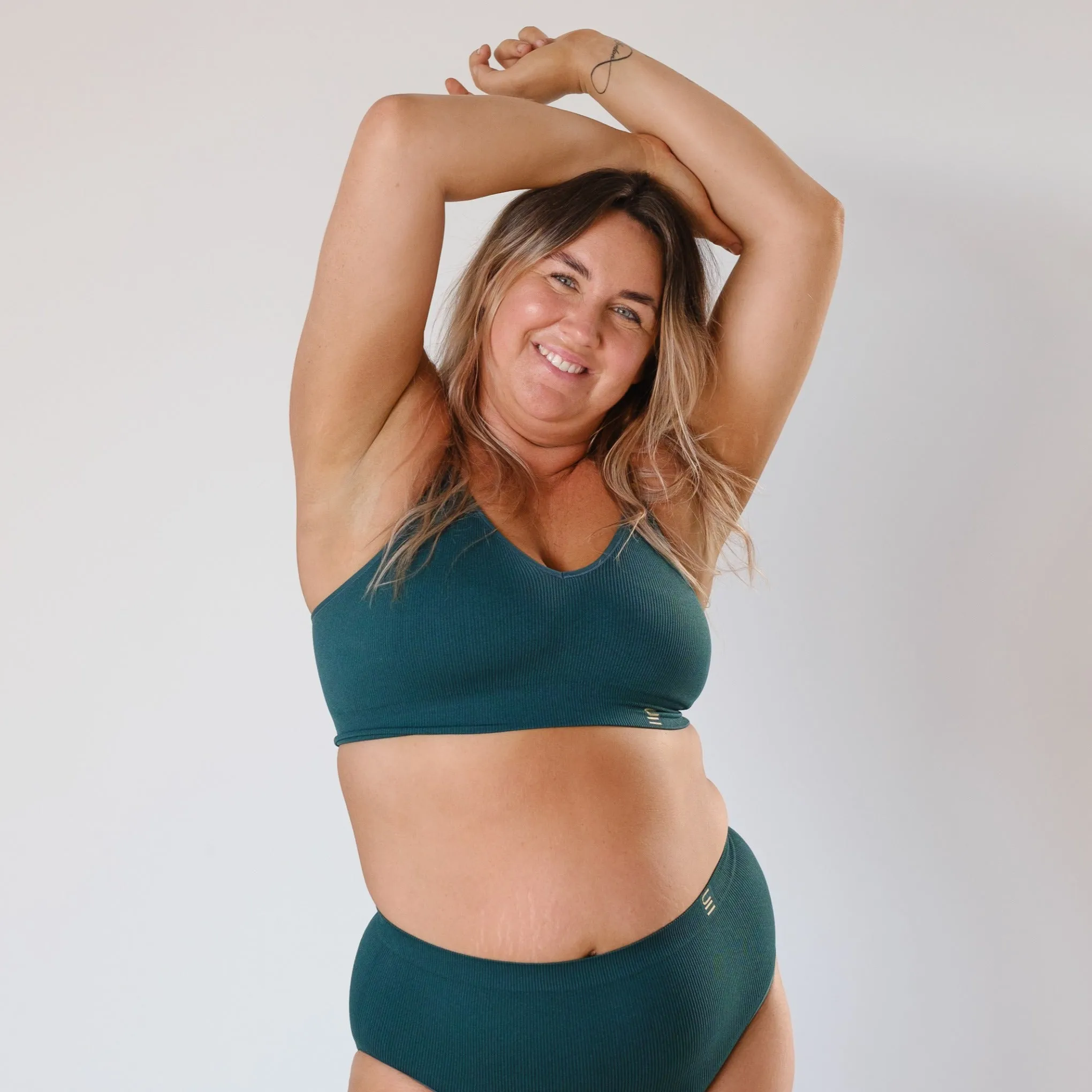Recycled Wireless Bra DD  - Atlantis