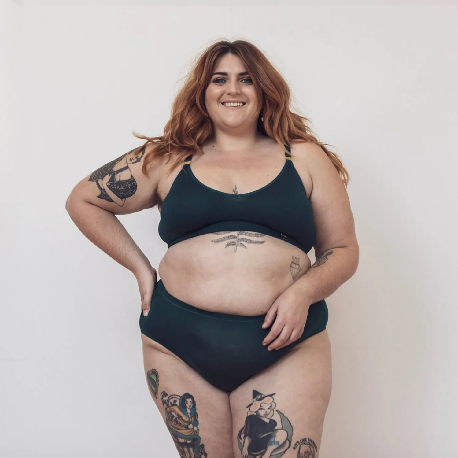 Recycled Wireless Bra DD  - Atlantis