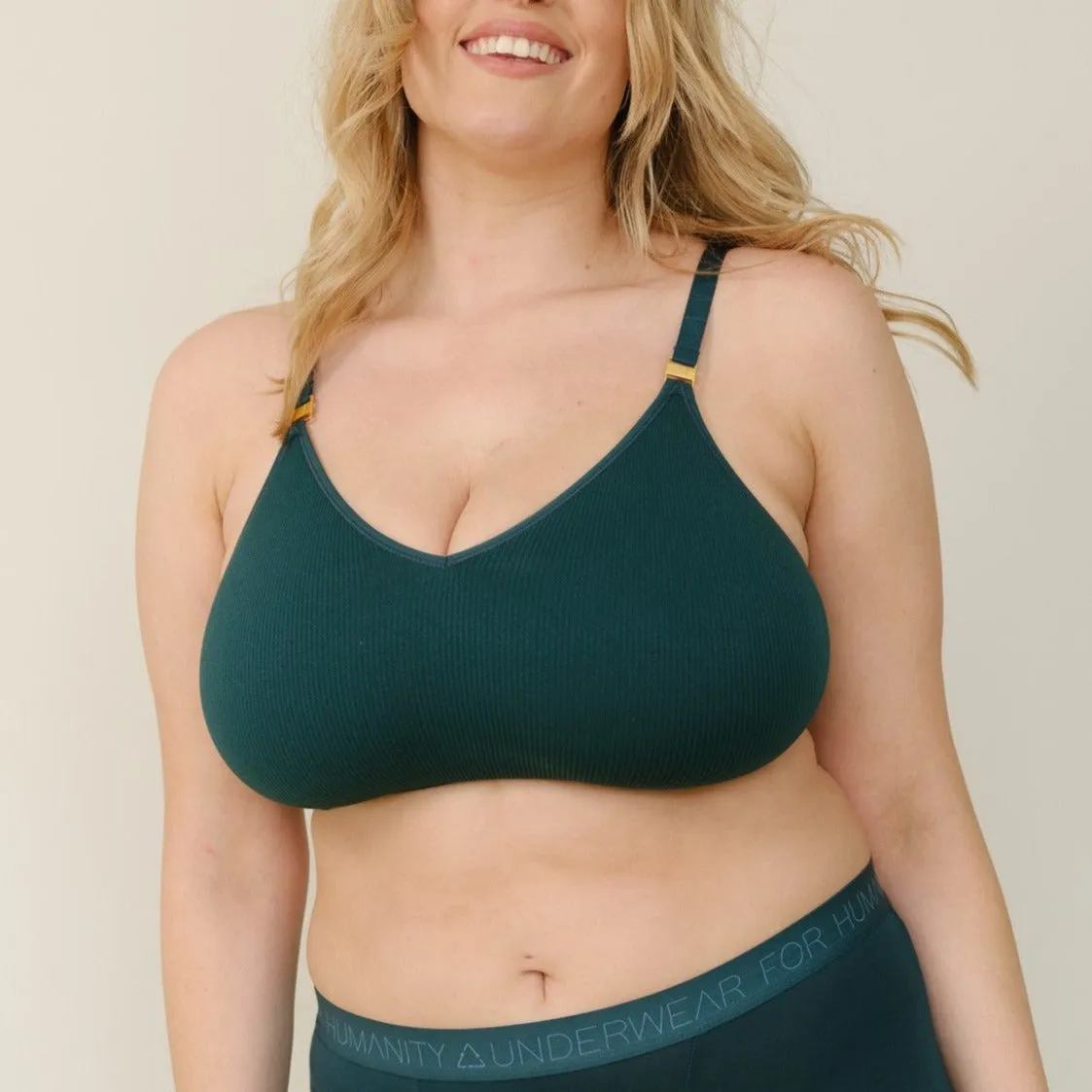 Recycled Wireless Bra DD  - Atlantis