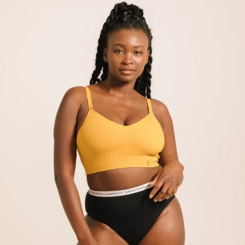 Recycled Wireless Bra DD  - Gold