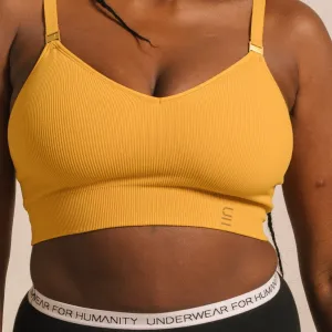 Recycled Wireless Bra DD  - Gold