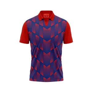 Red Polo Neck Half Sleeve T Shirt Nextprint M184
