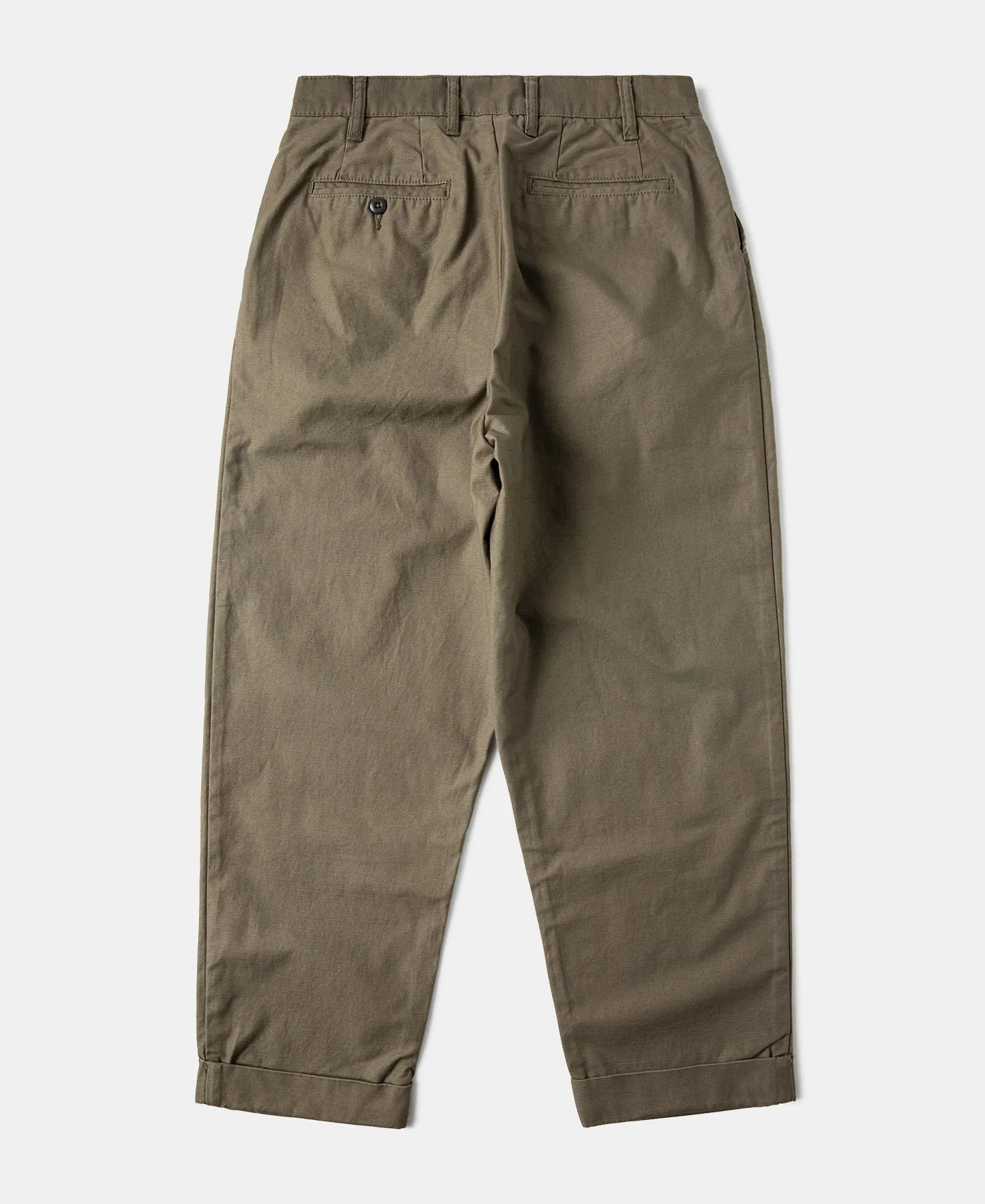 Relaxed Fit Two Tuck Satin Trousers