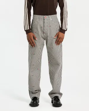 Rinse Striped Suisen Relaxed Denim