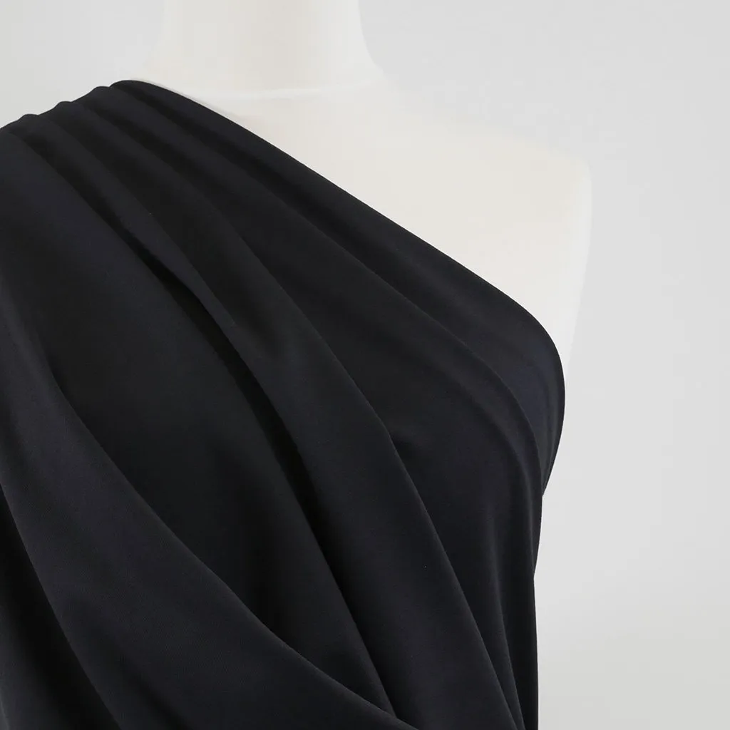 Rome - Navy, Viscose Rich Heavy Ponte de Roma Stretch Fabric