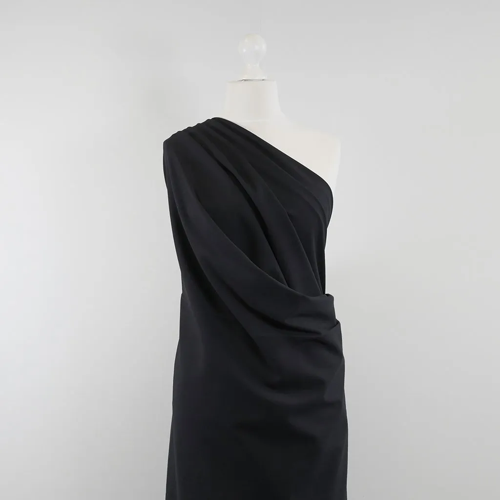 Rome - Navy, Viscose Rich Heavy Ponte de Roma Stretch Fabric